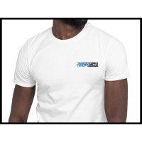 (image for) Embroidered Shroom Supply Logo - Official T-Shirt (White & Grey)